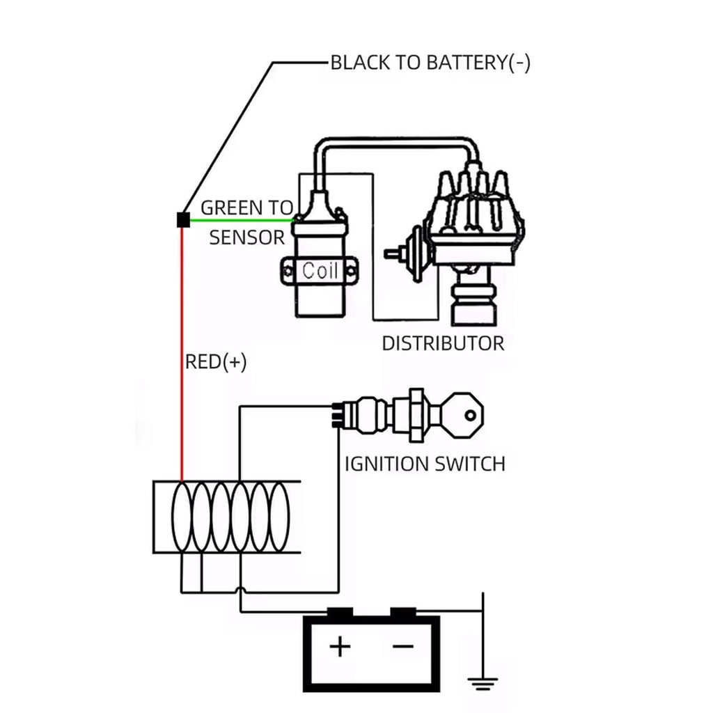 2" Digital 12V Tachometer RPM Gauge