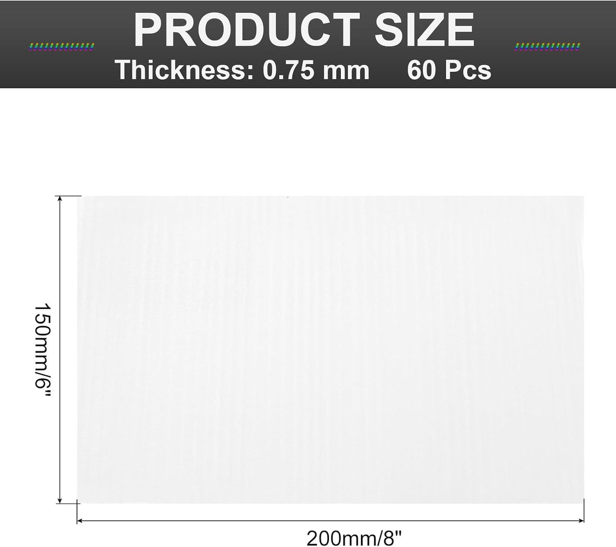 Foam Pouches, 60 Pack 6x8 Inch White Cushion Foam Packing Supplies