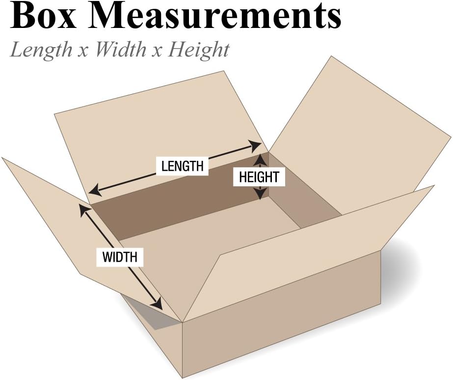 Apparel Shipping Boxes, Flat 14x10x3" 25-Pk for Moving & Shipping