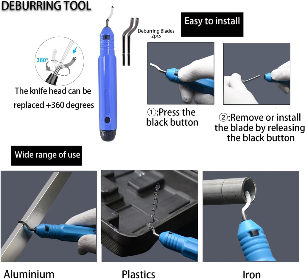 3D Printer Tool Kit, 32Pcs 3D Printing Deburring Tool, Craft Knife,Hand File,Carving Knife,Spirit Level,Cutting and