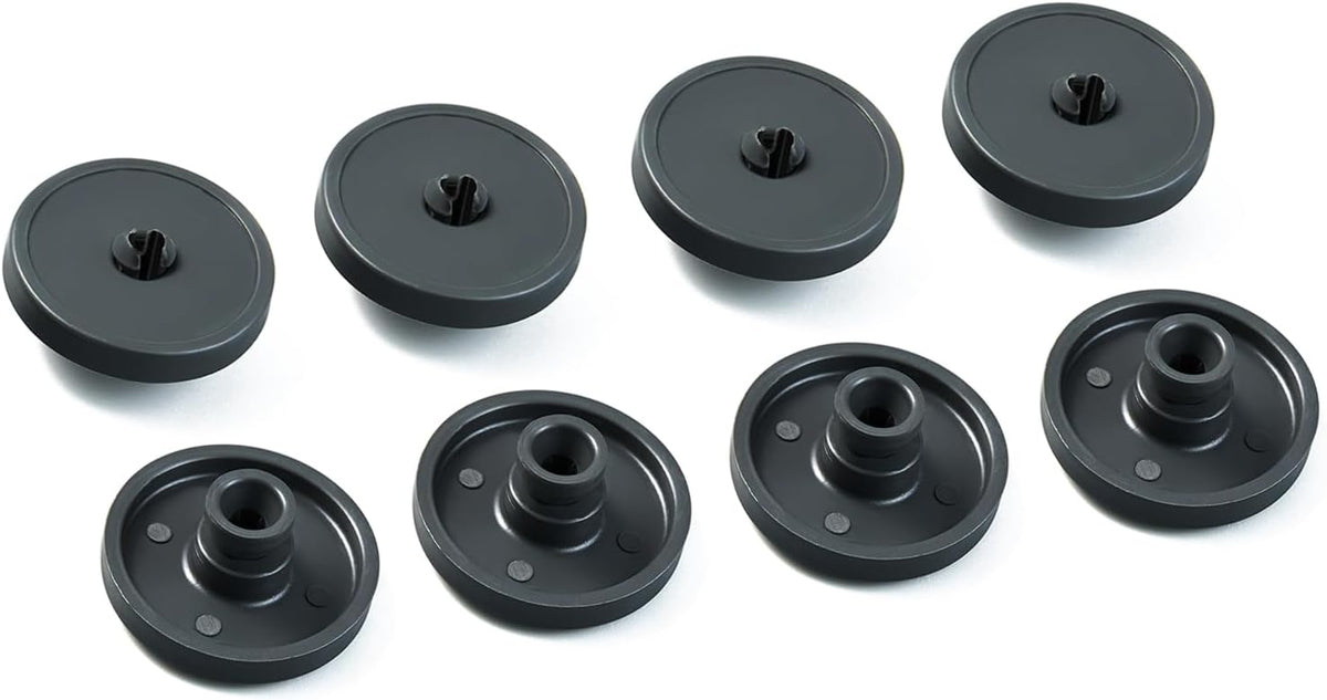 5304532229 5304521179 Dishwasher Wheels Replacement Parts for Frigidaire Dishwasher Roller Dishrack Roller Bottom Rack Wheels Lower Rack Roller BGHD2433KF0 Bracket Assembly Dishwasher Parts 8 Pcs