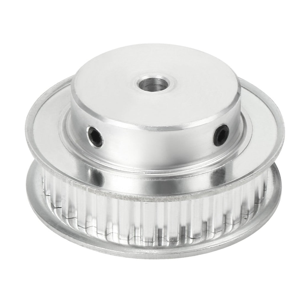 uxcell Aluminum XL 30 Teeth 6.35mm Bore Timing Belt Idler Pulley Flange Synchronous Wheel for 10mm Belt 3D Printer CNC