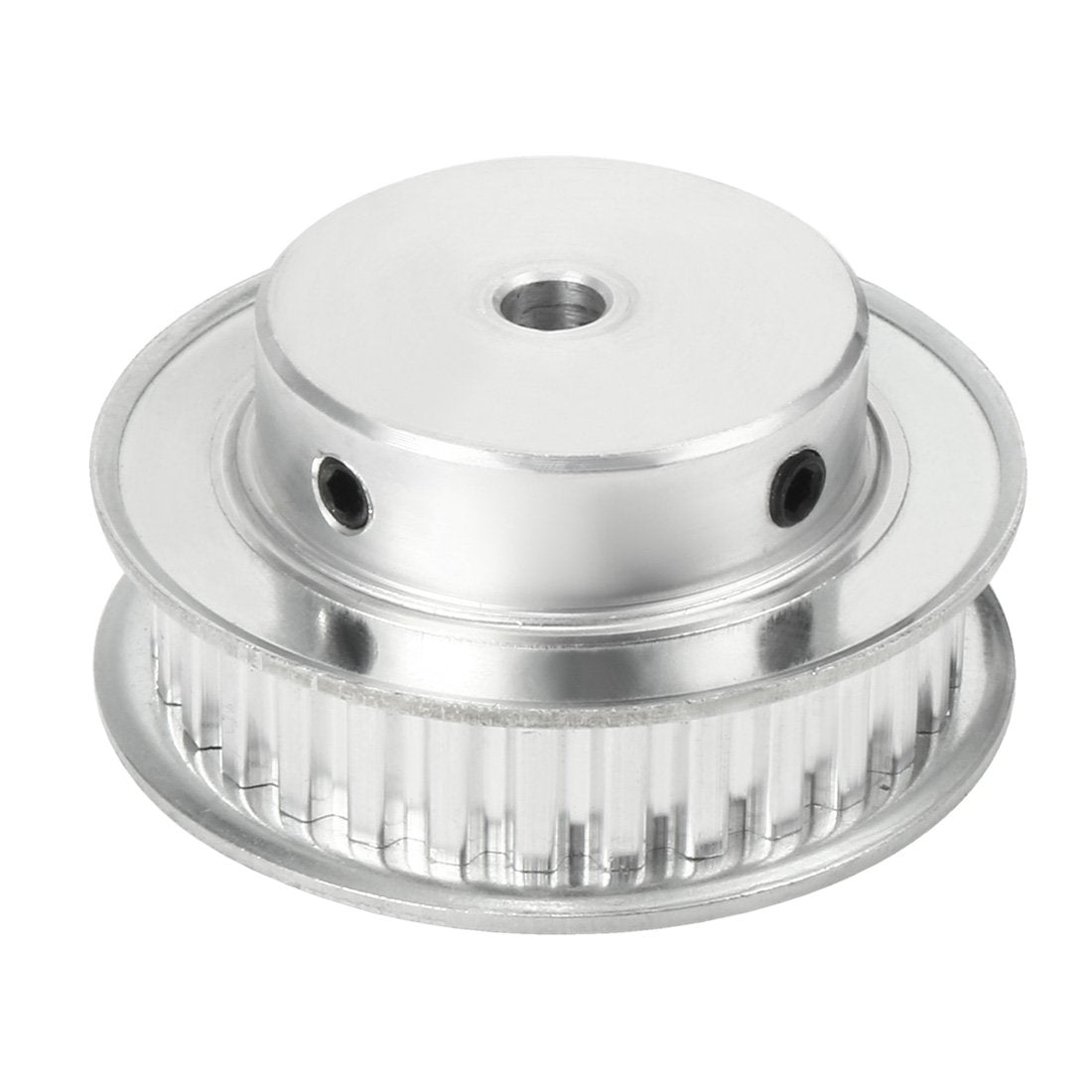 uxcell Aluminum XL 30 Teeth 6.35mm Bore Timing Belt Idler Pulley Flange Synchronous Wheel for 10mm Belt 3D Printer CNC