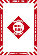 Emergency Equipment Do Not Block Walk-On Floor Marking Kit