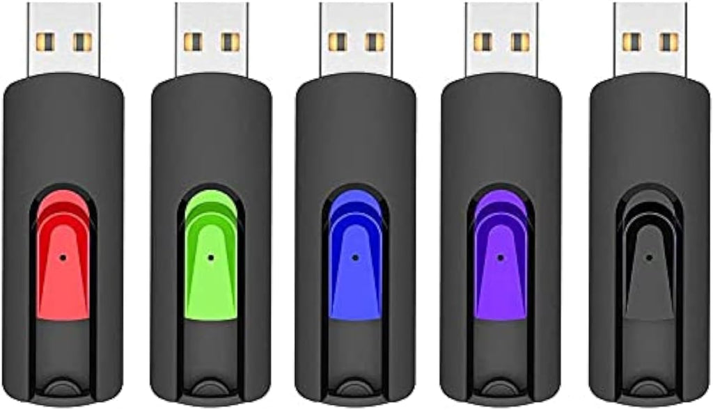 5 Pack 64GB USB Flash Drive, USB 2.0 Memory Stick Thumb Drives Jump Drive Pen Drive for PC Laptop Computer - 64G