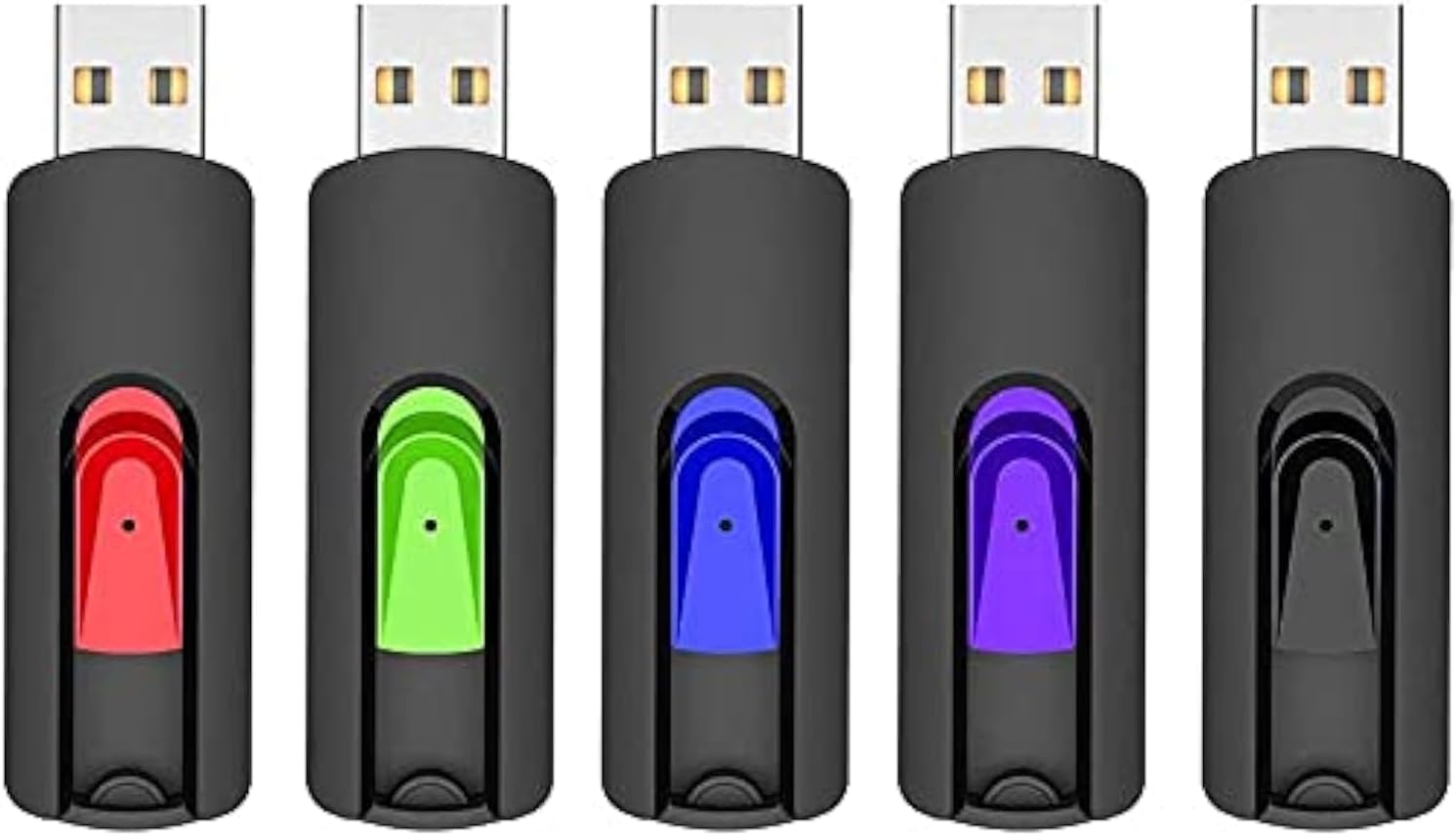 5 Pack 64GB USB Flash Drive, USB 2.0 Memory Stick Thumb Drives Jump Drive Pen Drive for PC Laptop Computer - 64G
