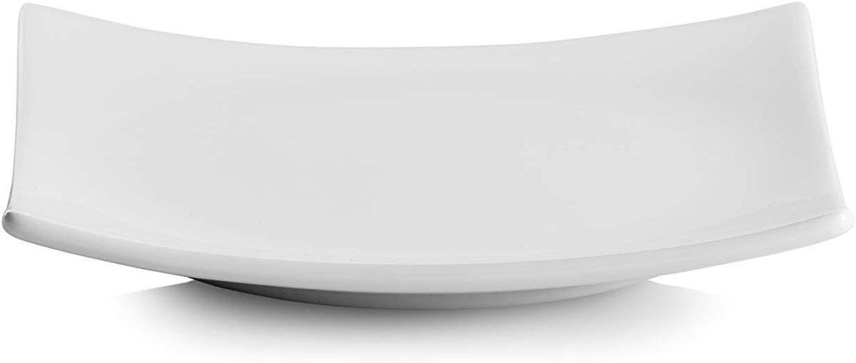 6" Catering Square Coupe Appetizer Plate, Set of 12,White
