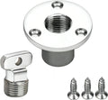 MX Marine Boat Drain Plug, 316 Stainless Steel, 1 Inch Hole