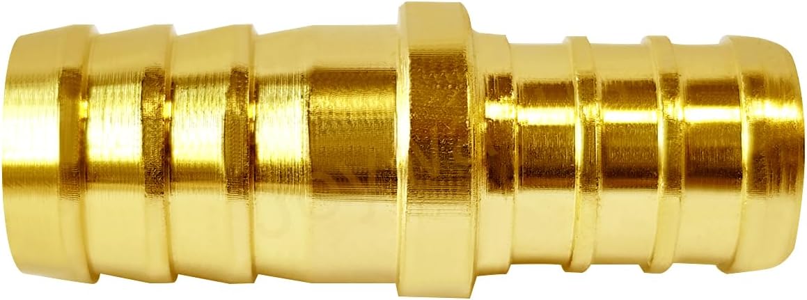 Joywayus 2 Pack Brass 1/2" PEX to 1/2" Hose Barb Connector Fitting