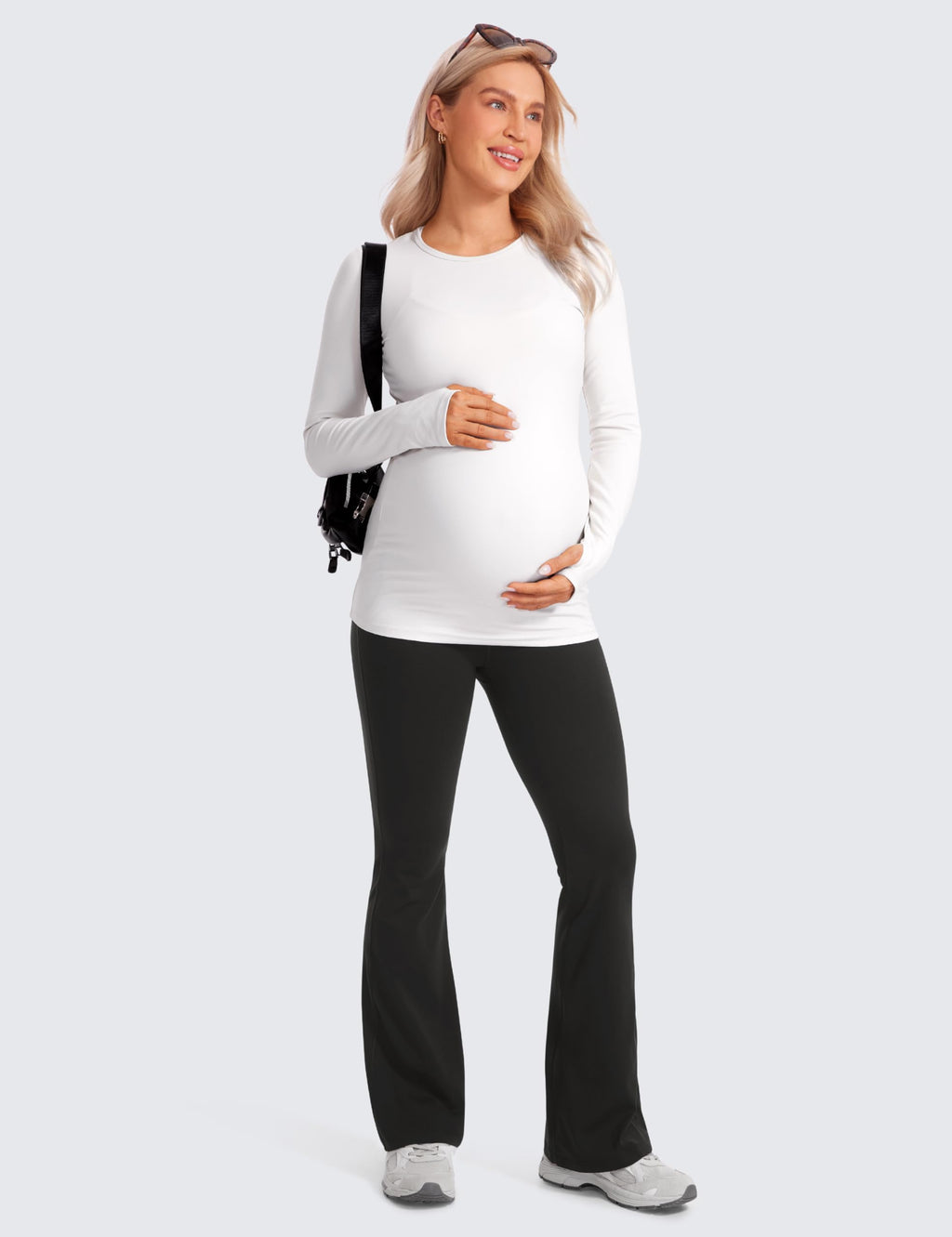 Maternity Flare Legging Pocket 31'' Black Medium