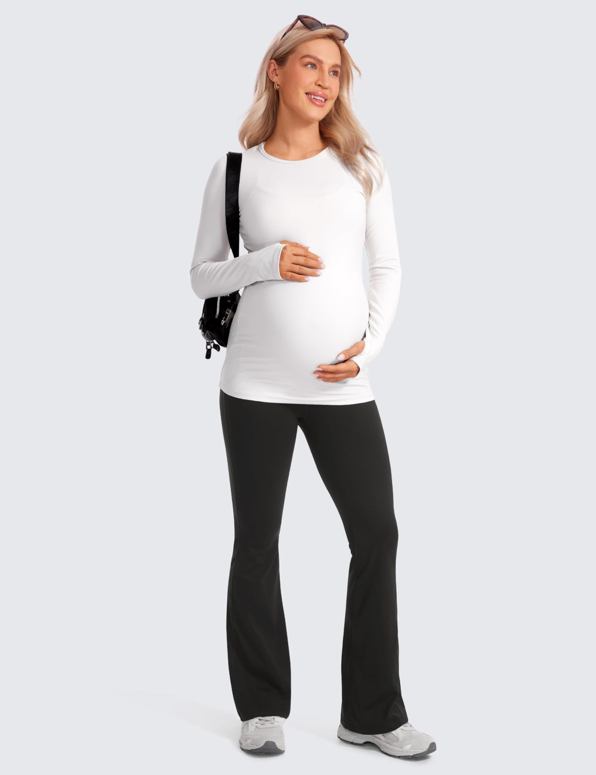 Maternity Flare Legging Pocket 31'' Black Medium
