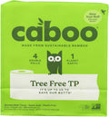 Tree Free Toilet Paper, Septic Safe Bath Tissue, Quick Dissolving 2 Ply Sheets - 300 Sheets Per Roll, 4 Double Rolls