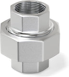 TAISHER 2PCS 304 Stainless Steel Union, 1" NPT Female Cast Pipe Fitting