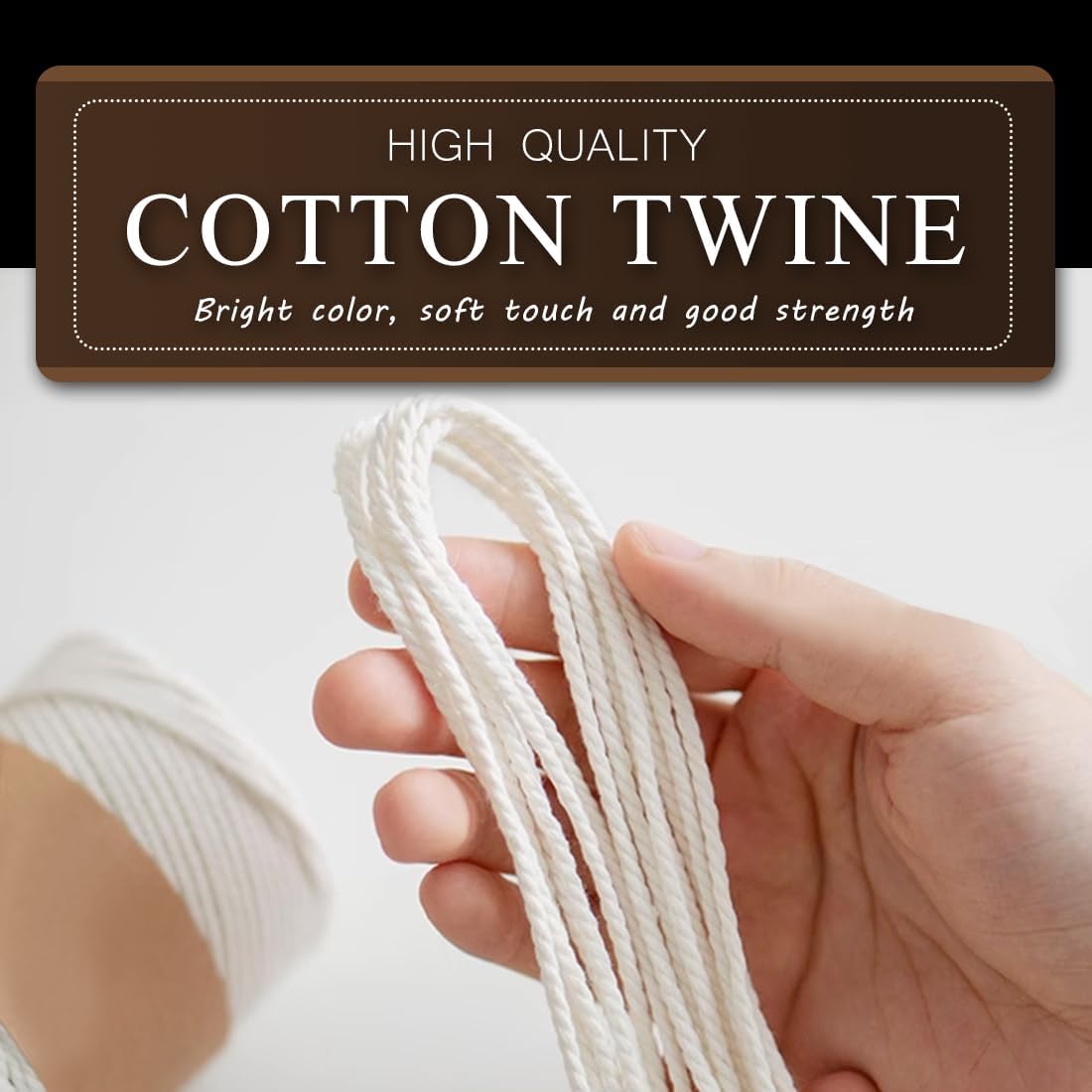 1,200 Feet 2mm Cotton Butcher Twine String Soft Food Safe for Cooking Craft Baker Kitchen Meat Turkey Sausage