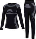 Seamless Thermal Underwear for Kids Ski Base Layer Long Johns Set | Heat Retention, Quick Dry, Moisture Wicking