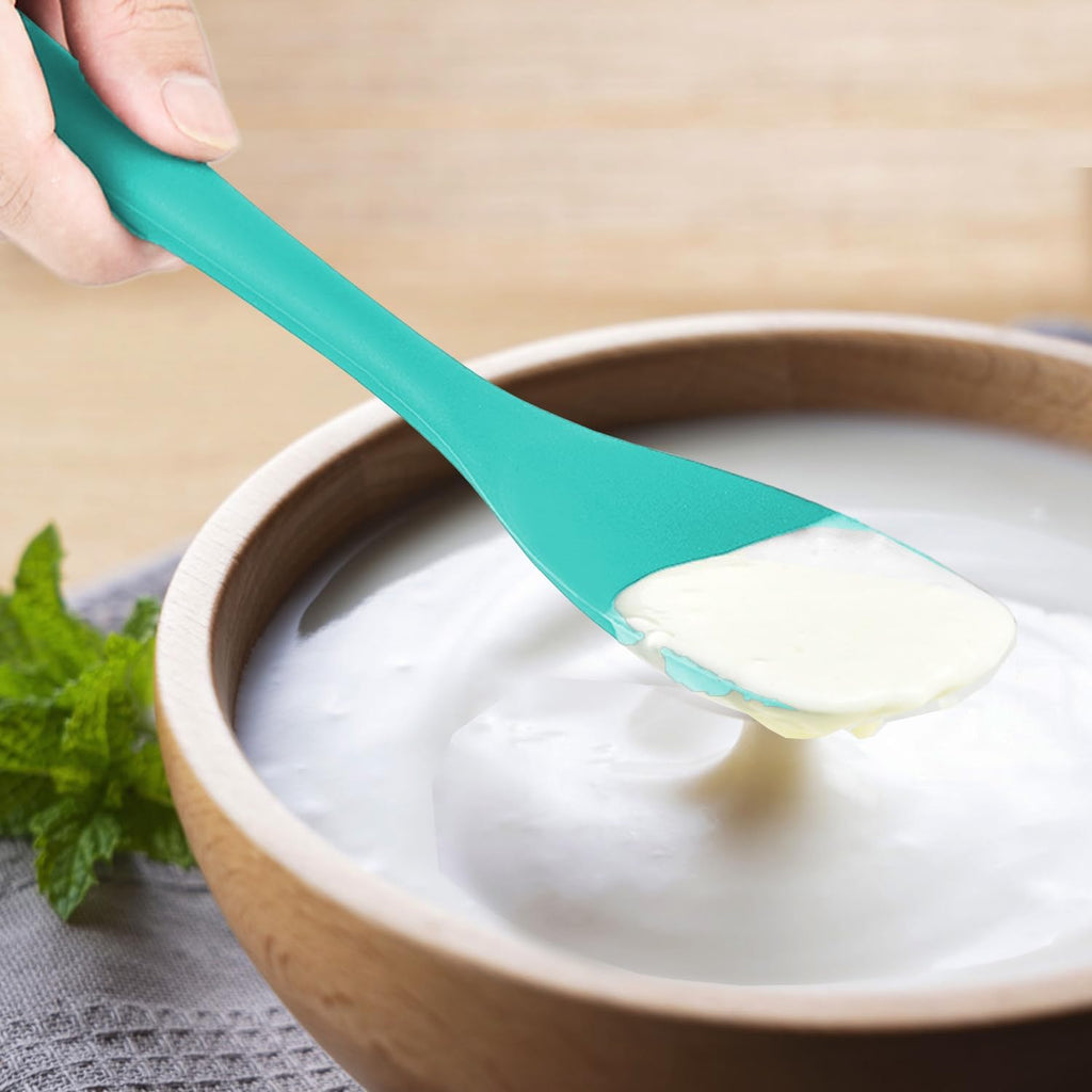 Upgrade Silicone Spatula Spoon Set,VOVOLY Heat Resistant Rubber Spoonula, Seamless Non-Stick Flexible Scrapers for