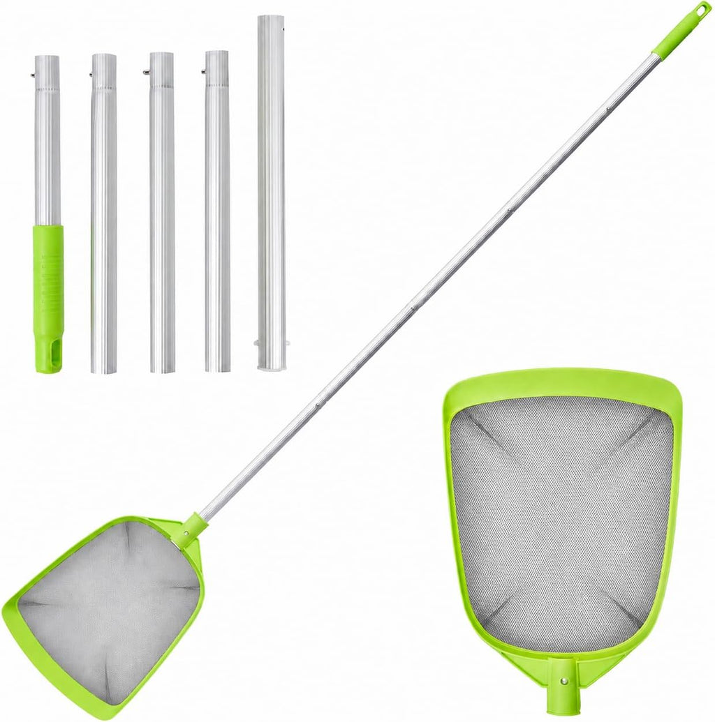 Pool Skimmer Net- Total Length 72 inches Rake with Pole,Accessories for Cleaning Inground/Above Ground Swimming Pool