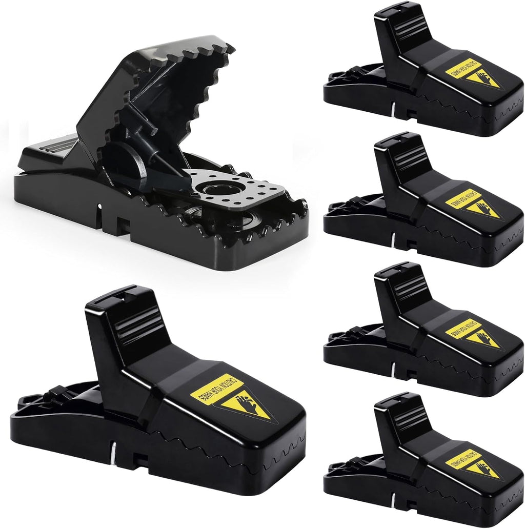 Mouse Traps, Re-Usable, High Sensitivity Trigger, Indoor/Outdoor Trap, 6 Pack