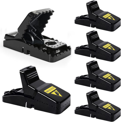 Mouse Traps, Re-Usable, High Sensitivity Trigger, Indoor/Outdoor Trap, 6 Pack