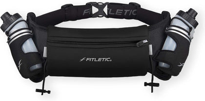 Hydration Running Belt with Water Bottles for Men & Women – 2 Quick Flow 8oz Running Water Bottles, Patented Bounce