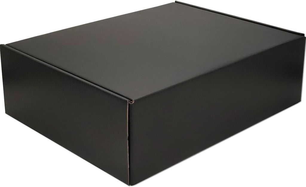 13x10x4 Shipping Boxes (20pcs) Black Mailer Corrugated Cardboard Box