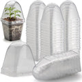 120 Pack Clear Humidity Domes, Transparent Seedling Domes Compatible with 2.7 Inch Square Nursery Pots for Seedlings