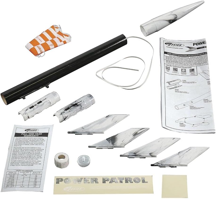 Power Patrol Model Rocket Kit, Brown/a, 20 inches (2481)