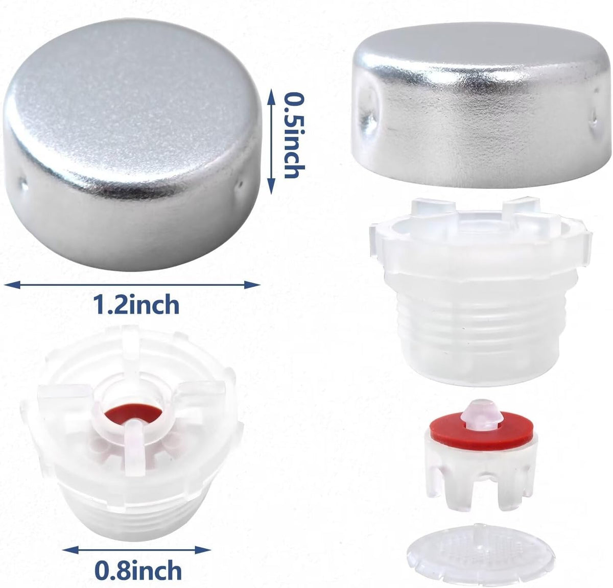 2 Packs 630-7500 Vacuum Breaker Repair Kit for NIBCO 90 Valves