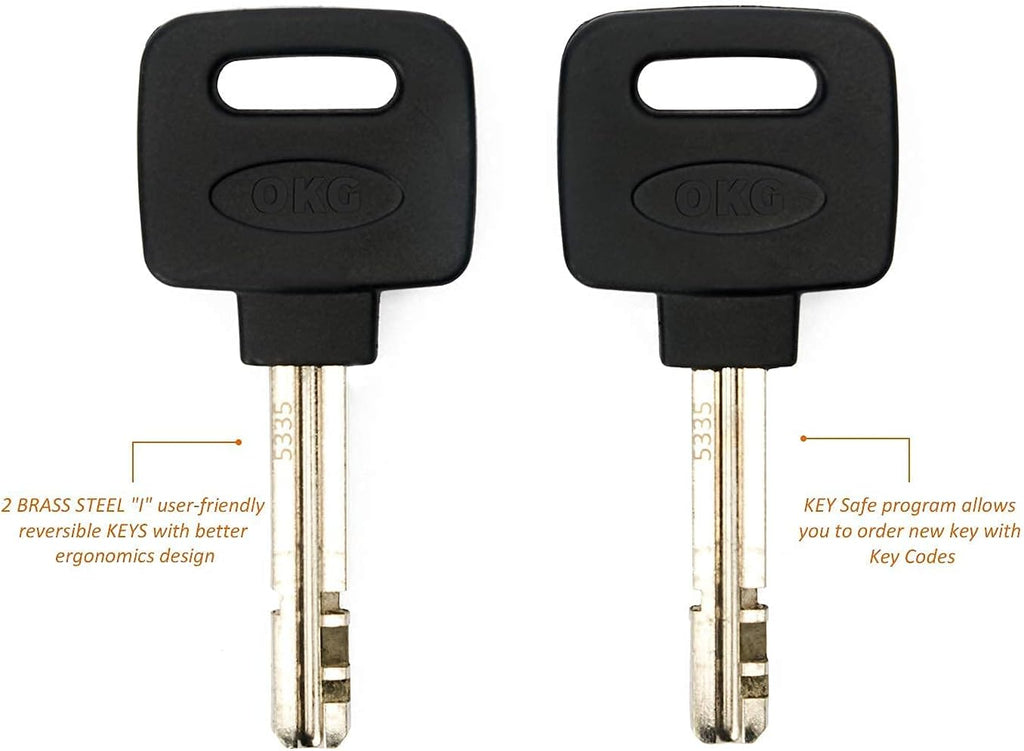 Heavy Duty Chain Lock - 4 Keys, 11lbs, 4 ft x 1/2 in (12mm) Thick Cinch Security Chain Combo 11/16" (18mm) Small U