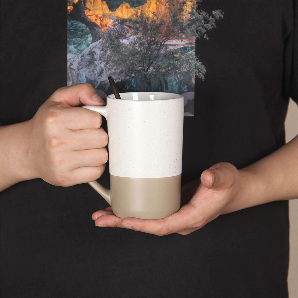 16 OZ Large Coffee Mug, Ceramic Coffee Mugs, Big Tea Cup, White