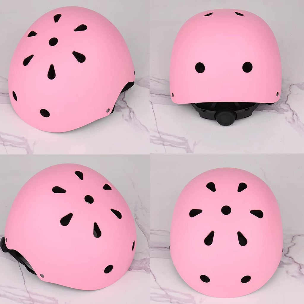 Adjustable Kids Helmet with Knee Pad, Elbow Pads & Wrist Guards - Toddler Bike Helmets for Ages 3-5, 5-8, 8-14 Years