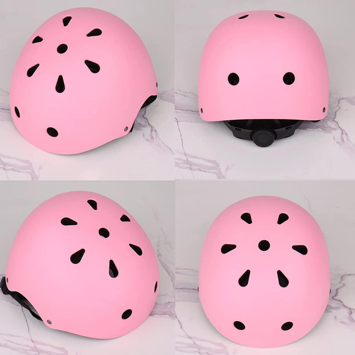 Adjustable Kids Helmet with Knee Pad, Elbow Pads & Wrist Guards - Toddler Bike Helmets for Ages 3-5, 5-8, 8-14 Years
