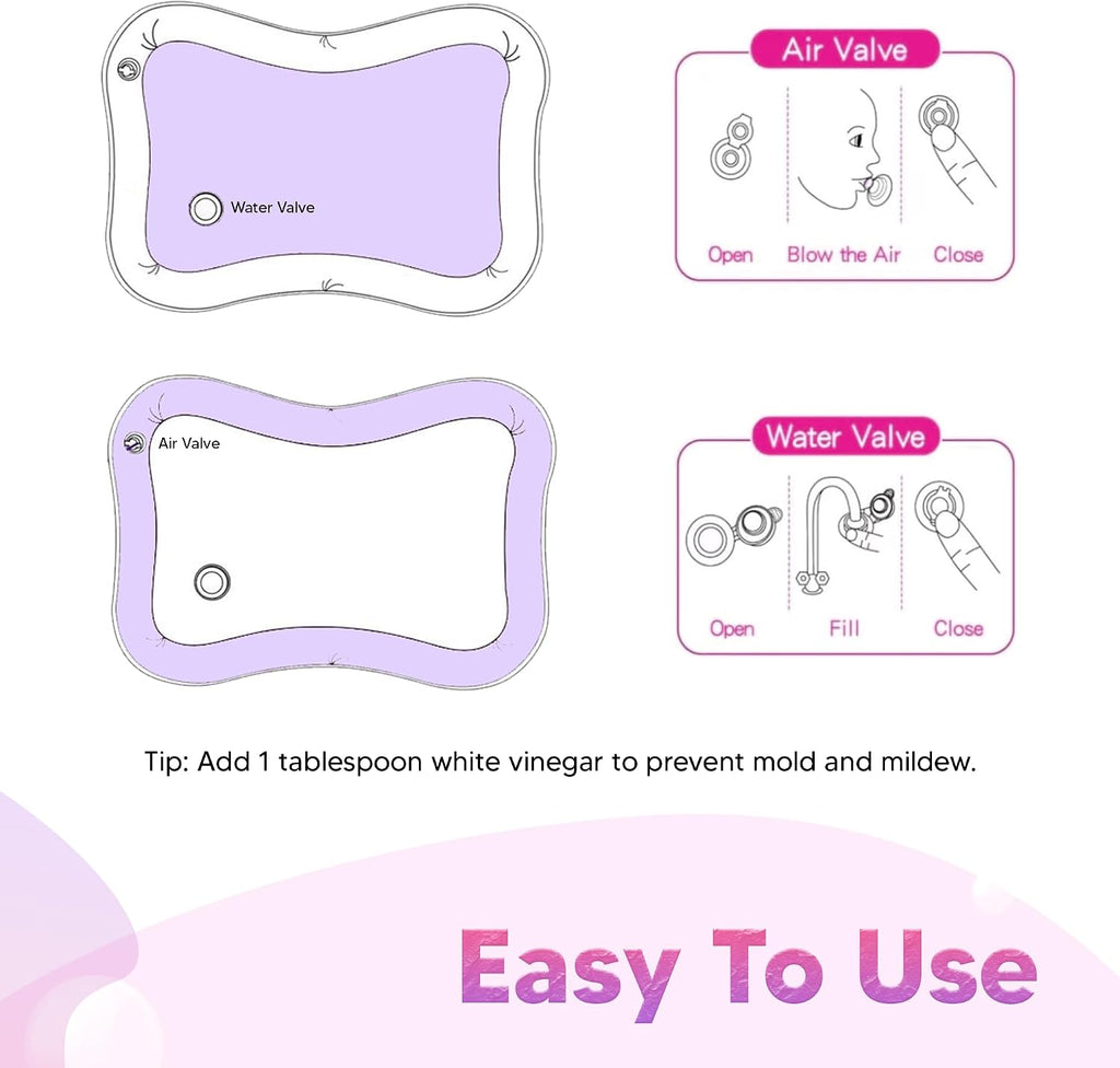 Inflatable Water Play Mat for Kids, Sensory Activity Toy for Babies, Premium Water Play Pad, Fun & Engaging Baby Gift