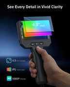3.9mm Endoscope Camera with Light, 1920P HD Borescope Inspection Cam