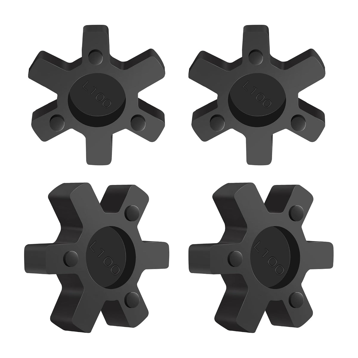 XIKE L100 NBR Rubber Spider for L-Jaw Coupling, 4-Pack