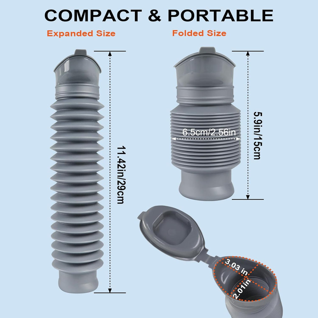 Pee Bottles for Men,Portable Urinal for Men,Collapsible Urine Bottle 750ML | Car Urinals for Men and Women,Emergency