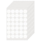 White Round Stickers 1 Inch Removable Vinyl Dot Labels 350 PCS
