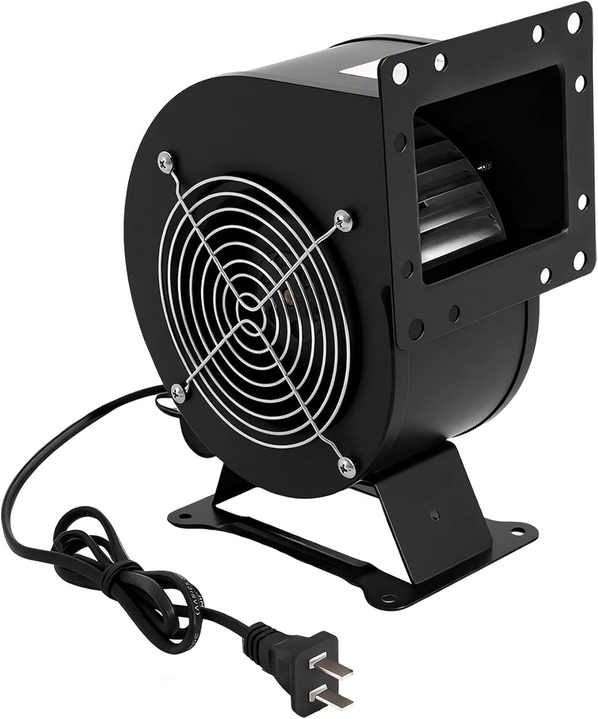 120W Centrifugal Blower Fan 110V - High Airflow 196CFM Squirrel Cage Fan for Wood Stove/Furnace Boiler, Extruder Cooling & Duct Ventilation
