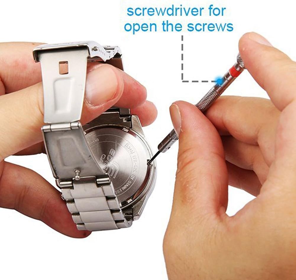 Watch Battery Replacement Tool Kit - 5 PCS Professional Watch Repair Tool,Watch Back Case Opener,Watch Band Spring