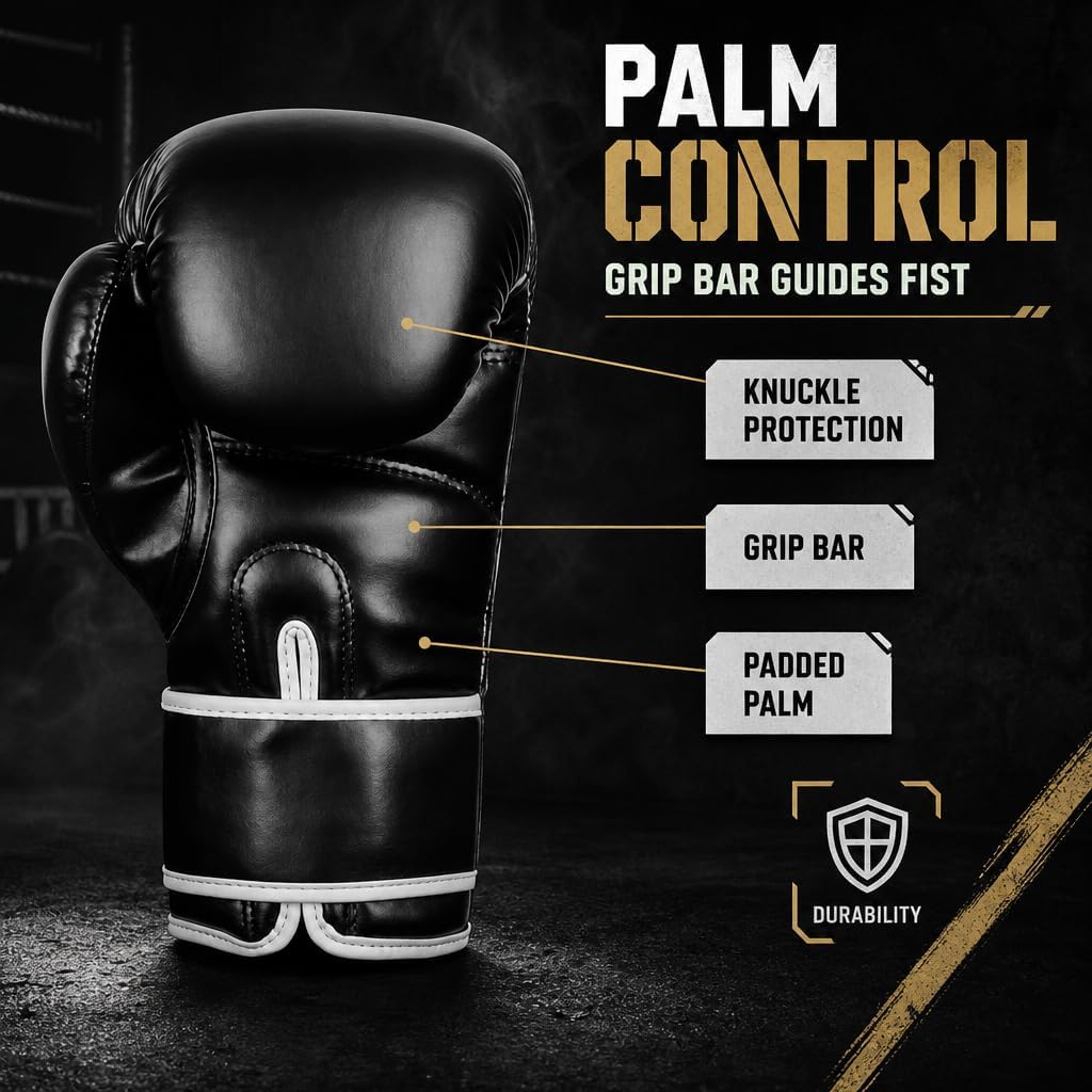 Professional Boxing Gloves Men Women – Pro Training Sparring Gloves, Heavy Bag, MMA Kickboxing Muay Thai Gloves –