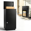 Package Delivery Box for Outside, Galvanized Steel with Code Lock | Raised bolt-down base, anti-theft drop slot
