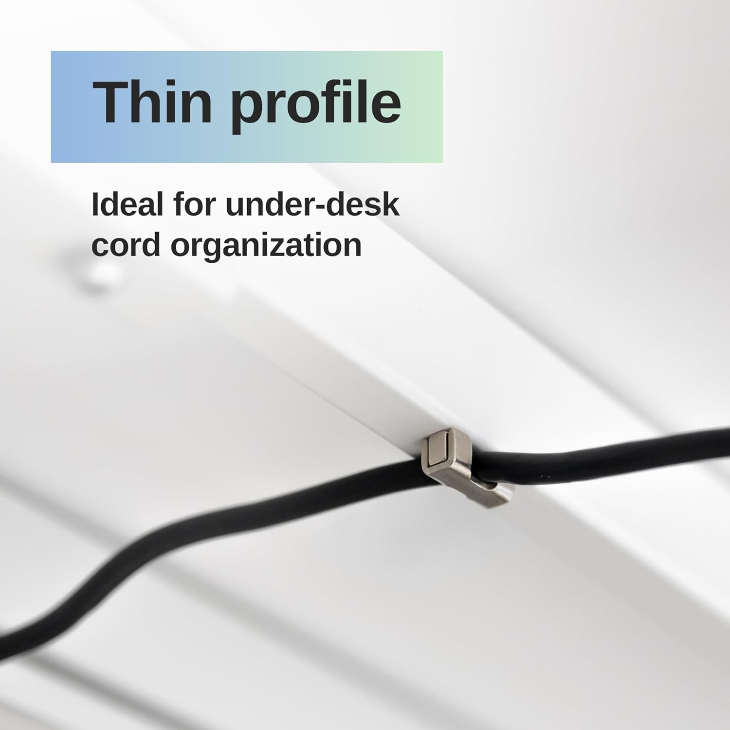 Magnetic Cord Holder, Heavy Duty Neodymium Magnets for Cord Management (10-Pack, Silver) No Adhesives or Cable Ties