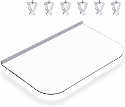 Polycarbonate Window Well Cover Outside,Clear Egress Window Cover,54" X 38"