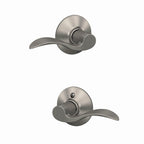 Accent Hall/Closet Passage Door Handle, Reversible, Satin Nickel