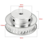 uxcell Aluminum XL 30 Teeth 6.35mm Bore Timing Belt Idler Pulley Flange Synchronous Wheel for 10mm Belt 3D Printer CNC