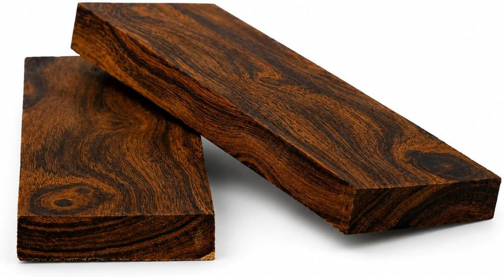 Desert Ironwood Knife Handle Scales — Bookmatched 1 Pair — Exotic Wood Knife Handle Materials Blanks for Knife