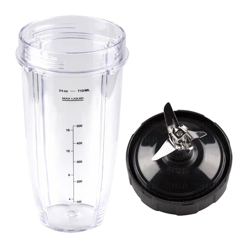 FILWY 24Oz Blender Replacement Cup, 7‑Fins Extractor Blade