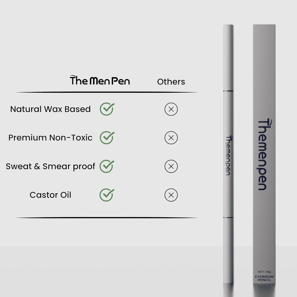 Waterproof Eyebrow Pen | Beard Filler for Men | Microblading Eyebrow Pen | Hair Filler | Anti-Smudge | Mustache