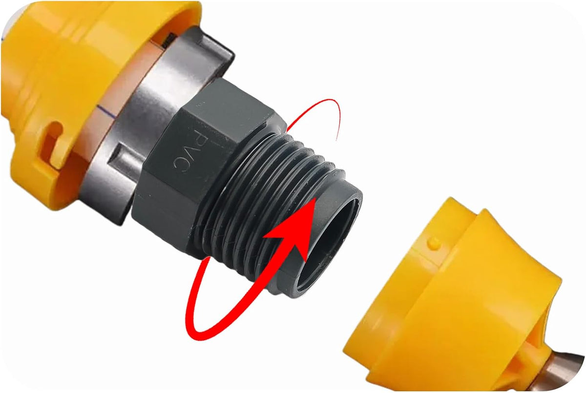10PCS 1/2" PVC Hex Nipple Fitting