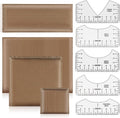 Heat Press Pillow Mat 9 Pcs in 1 Kit, 4 Sizes Heat Pressing Transfer Pillow and 5pcs Tshirt Ruler Guide for Vinyl